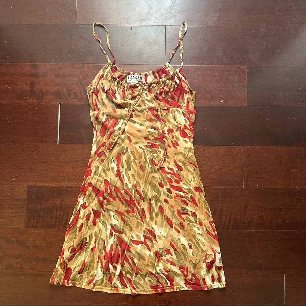 Vintage Morgan De Toi Milkmaid Mini Mesh Dress